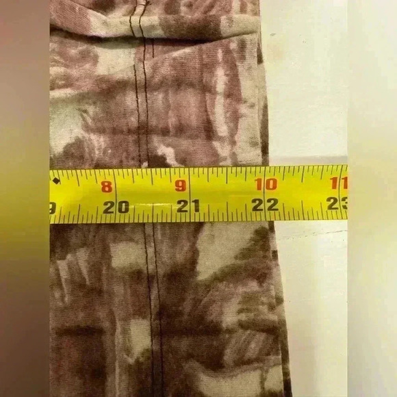 SimplyVera Vera Wang women’s long sleeve top abstract print brown size petite S - Picture 9 of 9